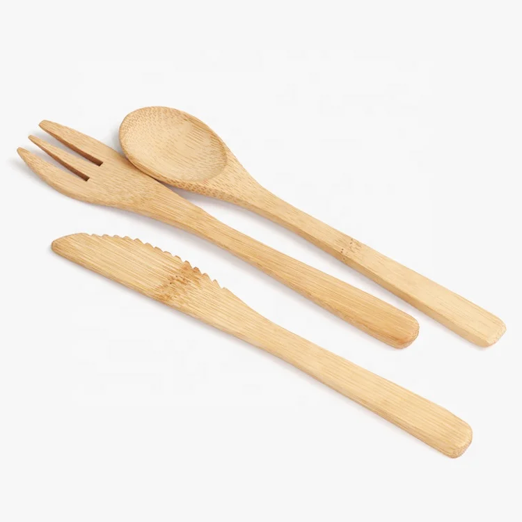 160mm high quality nature outdoor easy taking one set disposable bamboo knife fork spoon
160mm high quality nature outdoor easy taking one set disposable bamboo knife fork spoon