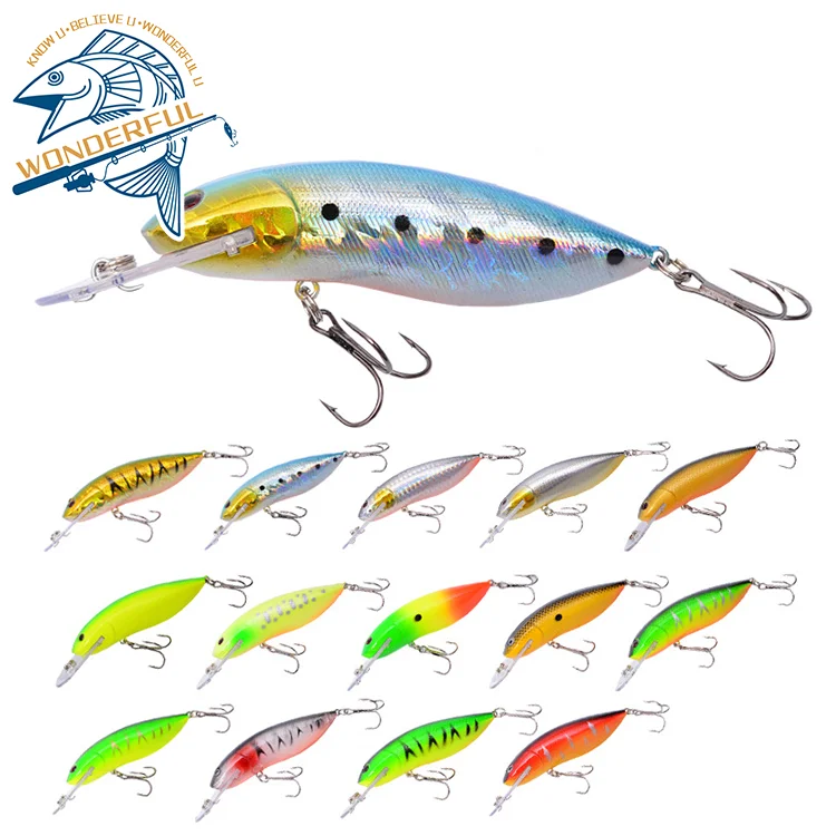 High Quality 105mm 12.5g Artificial ABS Plastic Lifelike Bait 3D Eyes Sea Bass Hard Wobblers Minnow Lure
High Quality 105mm 12.5g Artificial ABS Plastic Lifelike Bait 3D Eyes Sea Bass Hard Wobblers Minnow Lure