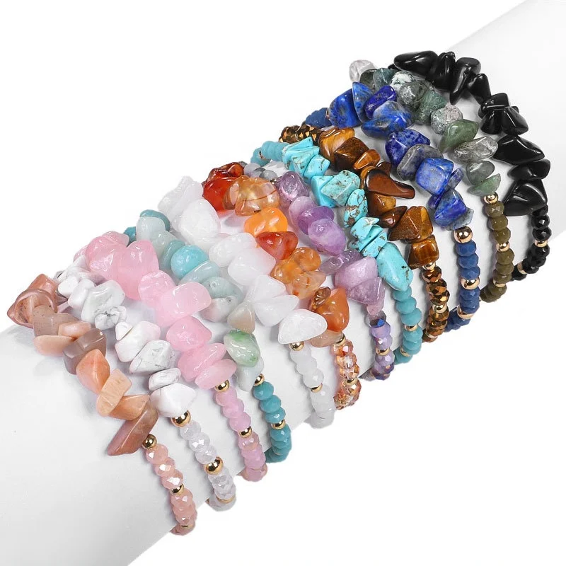 Wholesale Handmade Adjustable Bracelets Women Girls Friendship Jewelry Colorful Irregular Natural Stone Rice Beads Bracelet
Wholesale Handmade Adjustable Bracelets Women Girls Friendship Jewelry Colorful Irregular Natural Stone Rice Beads Bracelet