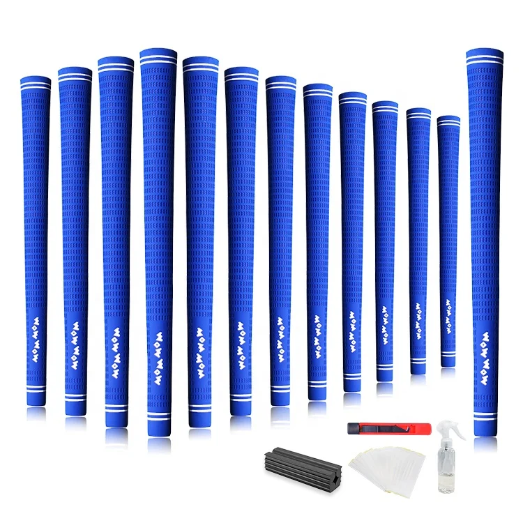 Rubber Golf Grips Set of 13 Standard Ant-Slip Grips with Golf Grip Kits for Regripping Golf Clubs
Rubber Golf Grips Set of 13 Standard Ant-Slip Grips with Golf Grip Kits for Regripping Golf Clubs