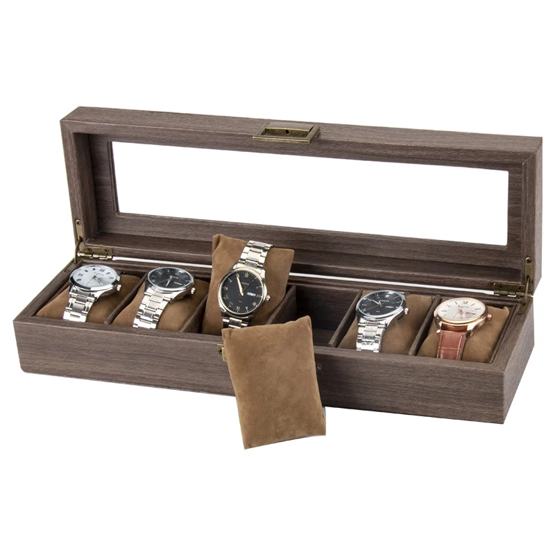 Retro Edition Wood Deep 6-Digit Watch Storage Display Box 6 Pack Pu Leather Watch Storage Display Box With Glass Window
Retro Edition Wood Deep 6-Digit Watch Storage Display Box 6 Pack Pu Leather Watch Storage Display Box With Glass Window