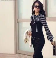 Korea women clothes long sleeve new elegant navy design ladies t-shirt fashion stripe blouse
Korea women clothes long sleeve new elegant navy design ladies t-shirt fashion stripe blouse