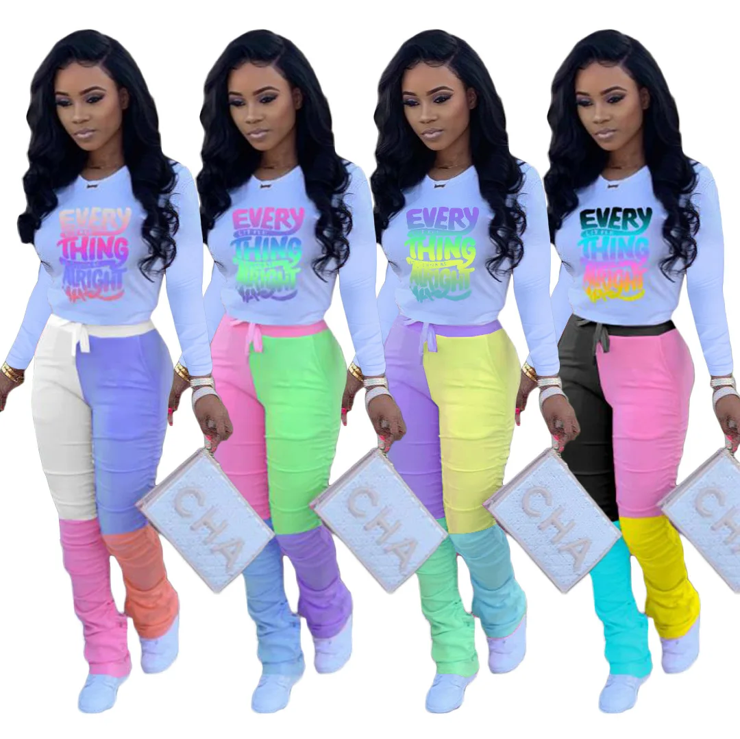 Letter printing Pleated fall 2 piece women set for ladies long sleeve women latest two piece pattern pants set
Letter printing Pleated fall 2 piece women set for ladies long sleeve women latest two piece pattern pants set