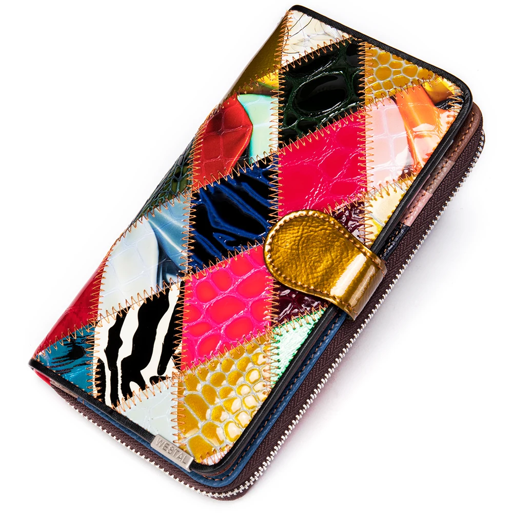 Westal Fashion luxury Women's long Wallet Genuine Leather stitch purse woman wallets for women fashionable Clutch Bags
Westal Fashion luxury Women's long Wallet Genuine Leather stitch purse woman wallets for women fashionable Clutch Bags