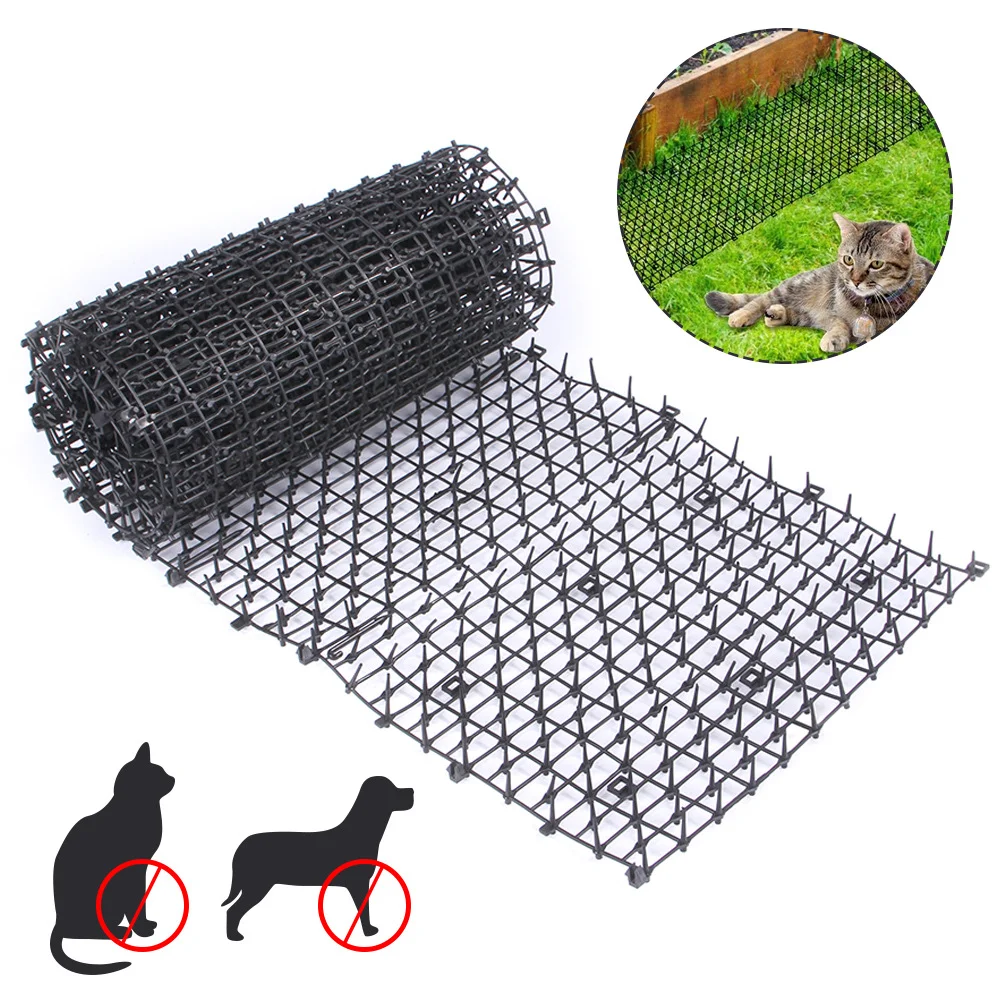 Anti animals Eco-friendly Plastic Pet Repellent Cat Scat Spike Mat with safety nails for Garden and Balcony pet shock mat, Black
Anti animals Eco-friendly Plastic Pet Repellent Cat Scat Spike Mat with safety nails for Garden and Balcony pet shock mat, Black