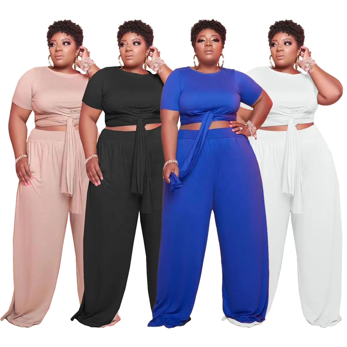 DQ77233 New design autumn casual two piece wide leg long pants set 2021 high waist solid plus size sets for women
DQ77233 New design autumn casual two piece wide leg long pants set 2021 high waist solid plus size sets for women
