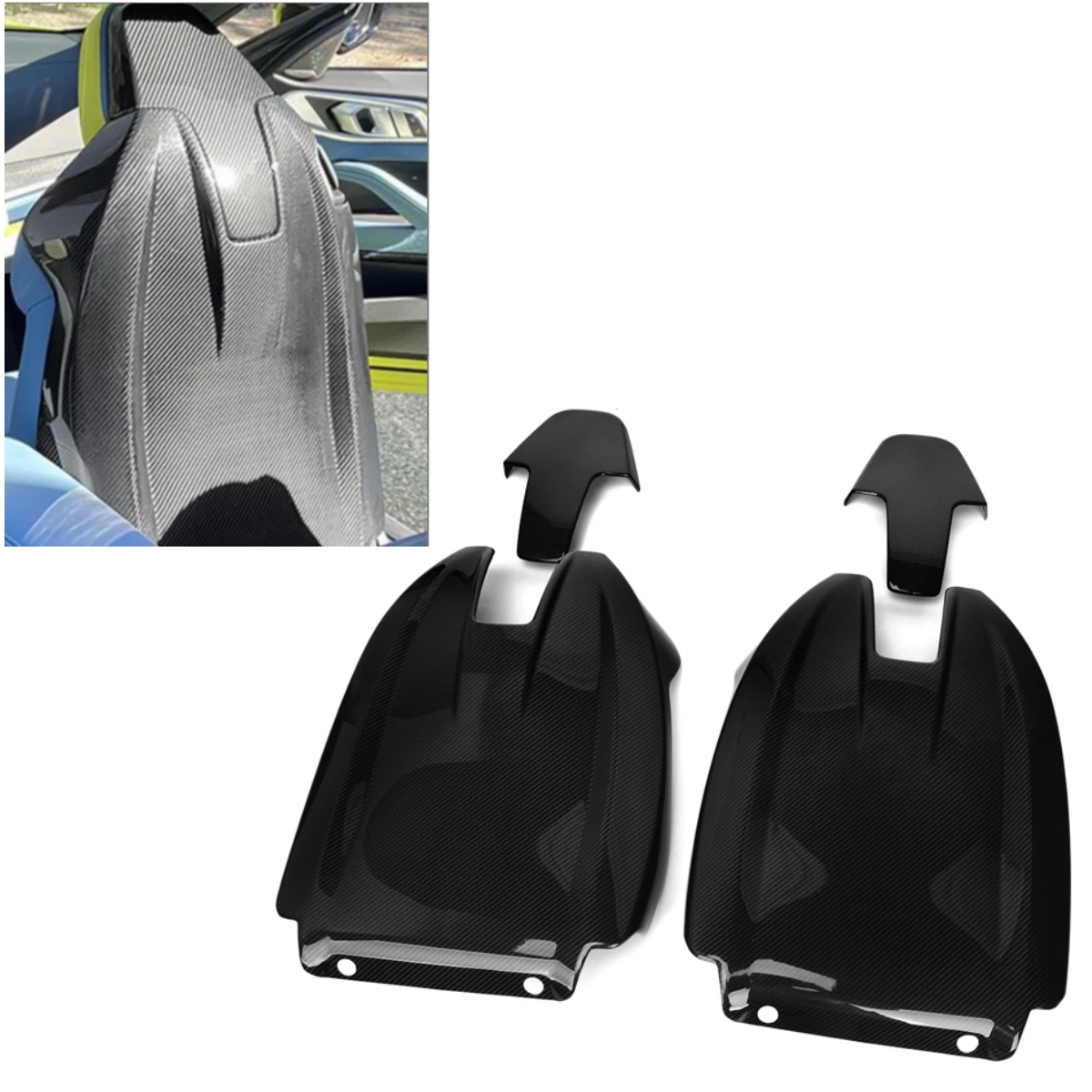 100% Dry Carbon Fiber Full Back Seat Cover Interior Trims for G80 M3 2021-2023 Back Seat Cover
100% Dry Carbon Fiber Full Back Seat Cover Interior Trims for G80 M3 2021-2023 Back Seat Cover