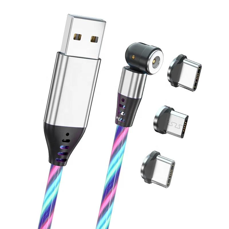 2021 Popular 2m/6ft 2A 540 Degree Flowing LED Magnetic USB Cable For 3 in 1, Blue/red/green/colorful
2021 Popular 2m/6ft 2A 540 Degree Flowing LED Magnetic USB Cable For 3 in 1, Blue/red/green/colorful