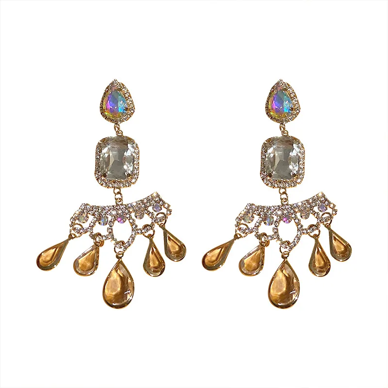 Triple Layer Rhinestone Crystal Teardrop Dangle Earrings 925 Sterling Silver Needle Water Drop Crystal Drop Earrings
Triple Layer Rhinestone Crystal Teardrop Dangle Earrings 925 Sterling Silver Needle Water Drop Crystal Drop Earrings