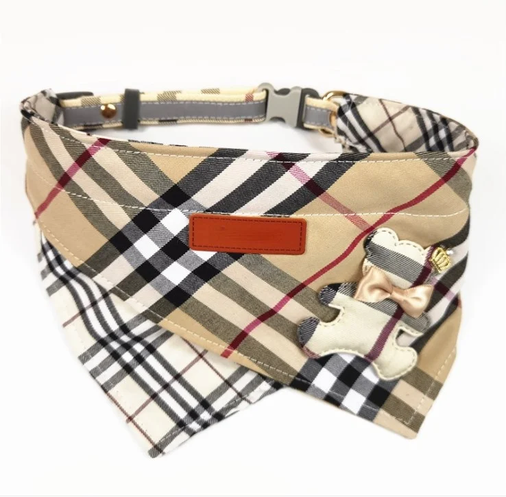 English Style Cotton Check Cute Pet Drool Cat Dog Scarf Pet Accessories Pet Dog Bandana
English Style Cotton Check Cute Pet Drool Cat Dog Scarf Pet Accessories Pet Dog Bandana