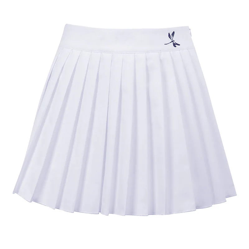 New Short Skirt Feminine Print High Waist Slim Short Pleated Skirt