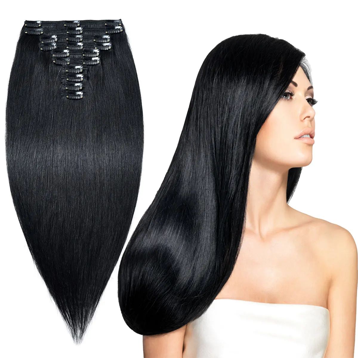 Free shipping russian virgin hair natural hair clip in extensions 24 inch human hair extensions
Free shipping russian virgin hair natural hair clip in extensions 24 inch human hair extensions