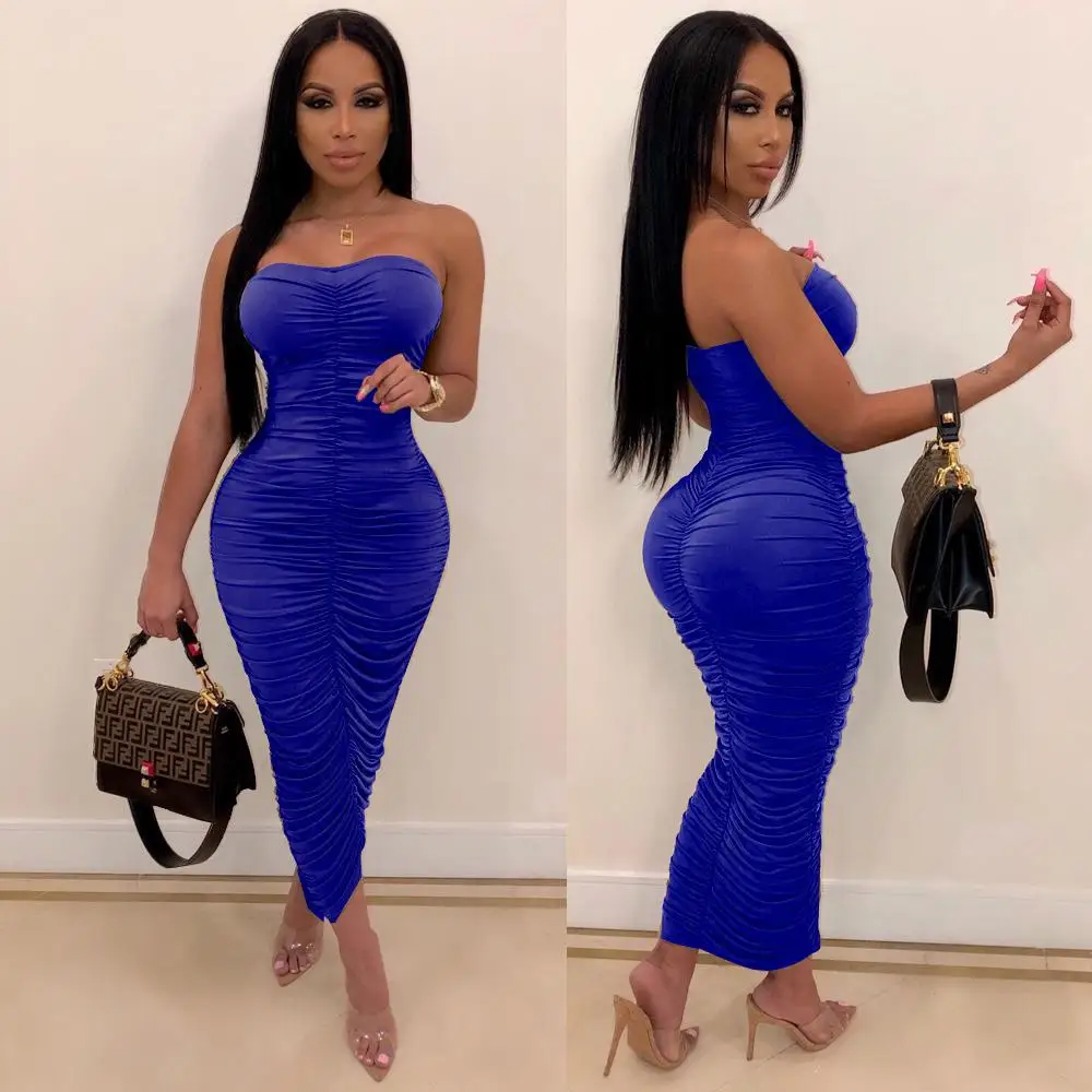 GX5022 wholesale 2021 solid color tube top long dress women sexy bodycon dresses fashion clothing for women, Picture
GX5022 wholesale 2021 solid color tube top long dress women sexy bodycon dresses fashion clothing for women, Picture