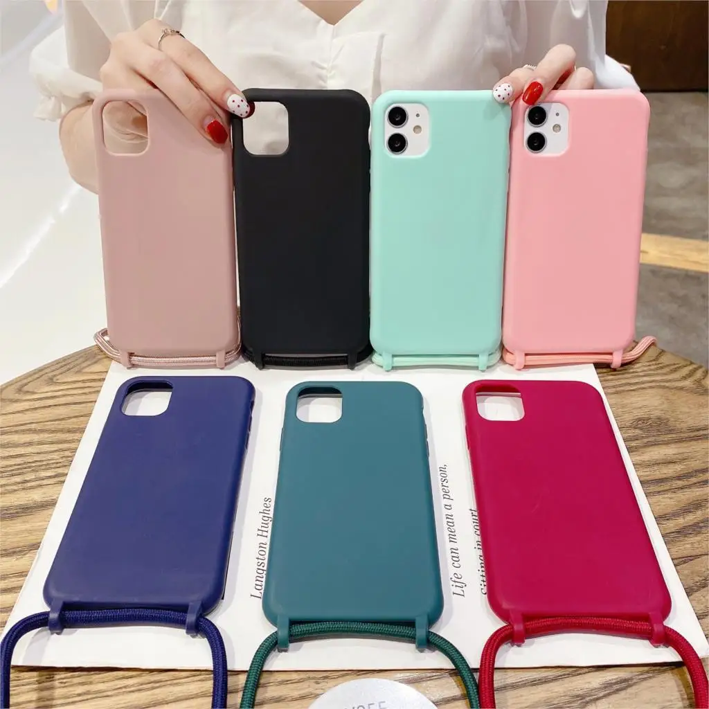 2021 Original Liquid Silicone Cases For iPhone 11 Pro XS Max X XR SE 8 7 Plus 6 6S Soft Candy Cover Crossbody Lanyard Neck Strap
2021 Original Liquid Silicone Cases For iPhone 11 Pro XS Max X XR SE 8 7 Plus 6 6S Soft Candy Cover Crossbody Lanyard Neck Strap