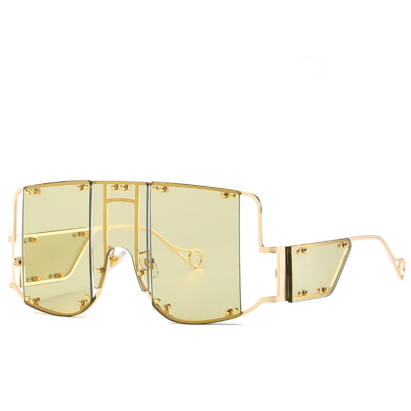 Oversize Rivet Square Women Sunglasses Luxury Brand One Piece Shield Men Punk Sun Glasses Female Chic Sexy Gold Clear Shades
Oversize Rivet Square Women Sunglasses Luxury Brand One Piece Shield Men Punk Sun Glasses Female Chic Sexy Gold Clear Shades
