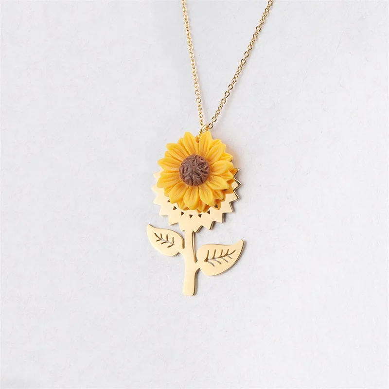 2019 Drop Necklaces Charm Sunflower Pendant Chain Jewelry For Women Simple Princess Girl Necklace
2019 Drop Necklaces Charm Sunflower Pendant Chain Jewelry For Women Simple Princess Girl Necklace