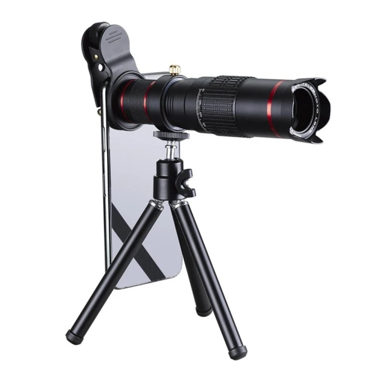 

Amazon Hot Sell Universal 22X Zoom Monocular Mobile Telescope Telephoto Camera Lens, Black
