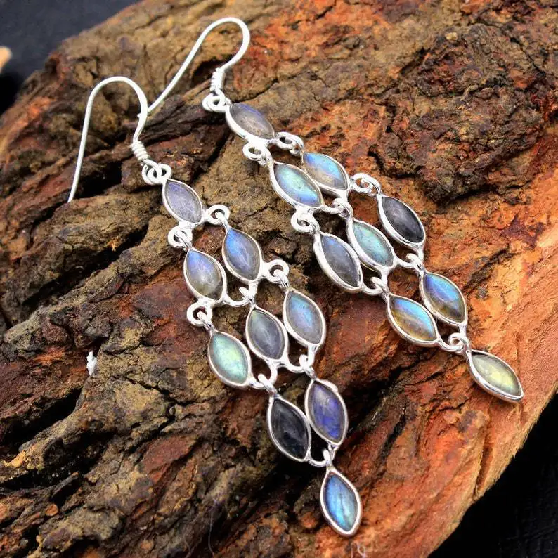 Fashion Water Drop Willow Leaf Colorful Moonstone Earrings Personalized Female Earrings Wholesale, As shown
Fashion Water Drop Willow Leaf Colorful Moonstone Earrings Personalized Female Earrings Wholesale, As shown