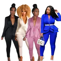 M9011 Women fashion longsleeves two piece set Sexy 2pc suit set office clothing set women
M9011 Women fashion longsleeves two piece set Sexy 2pc suit set office clothing set women