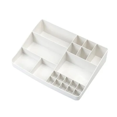 Simple Desktop Cosmetic Storage Box 13 Compartments Large Capacity Storage Box Plastic Storage Household Goods
Simple Desktop Cosmetic Storage Box 13 Compartments Large Capacity Storage Box Plastic Storage Household Goods