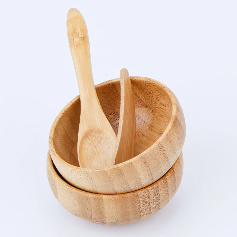 Eco Friendly Natural Bamboo Cosmetic Mini Beauty DIY Facial Cream Mixing Bowl With Bamboo Spoon
Eco Friendly Natural Bamboo Cosmetic Mini Beauty DIY Facial Cream Mixing Bowl With Bamboo Spoon