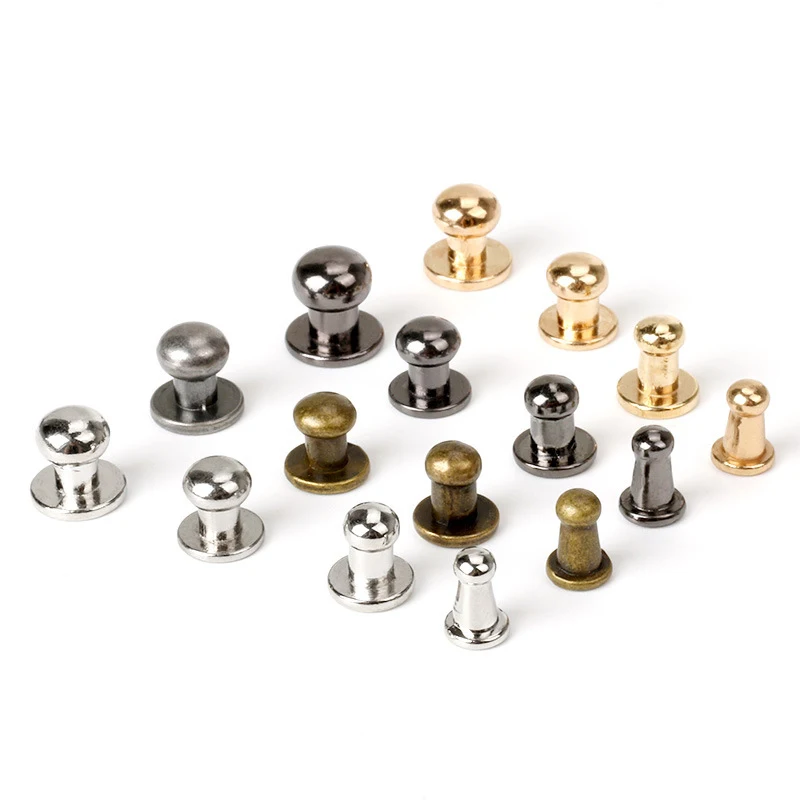 

Metal round head Screw Back Studs for handbag diy accessories Buttons full set with Install Tools, Gold,silver,gunmetal,antique brass,accept custom