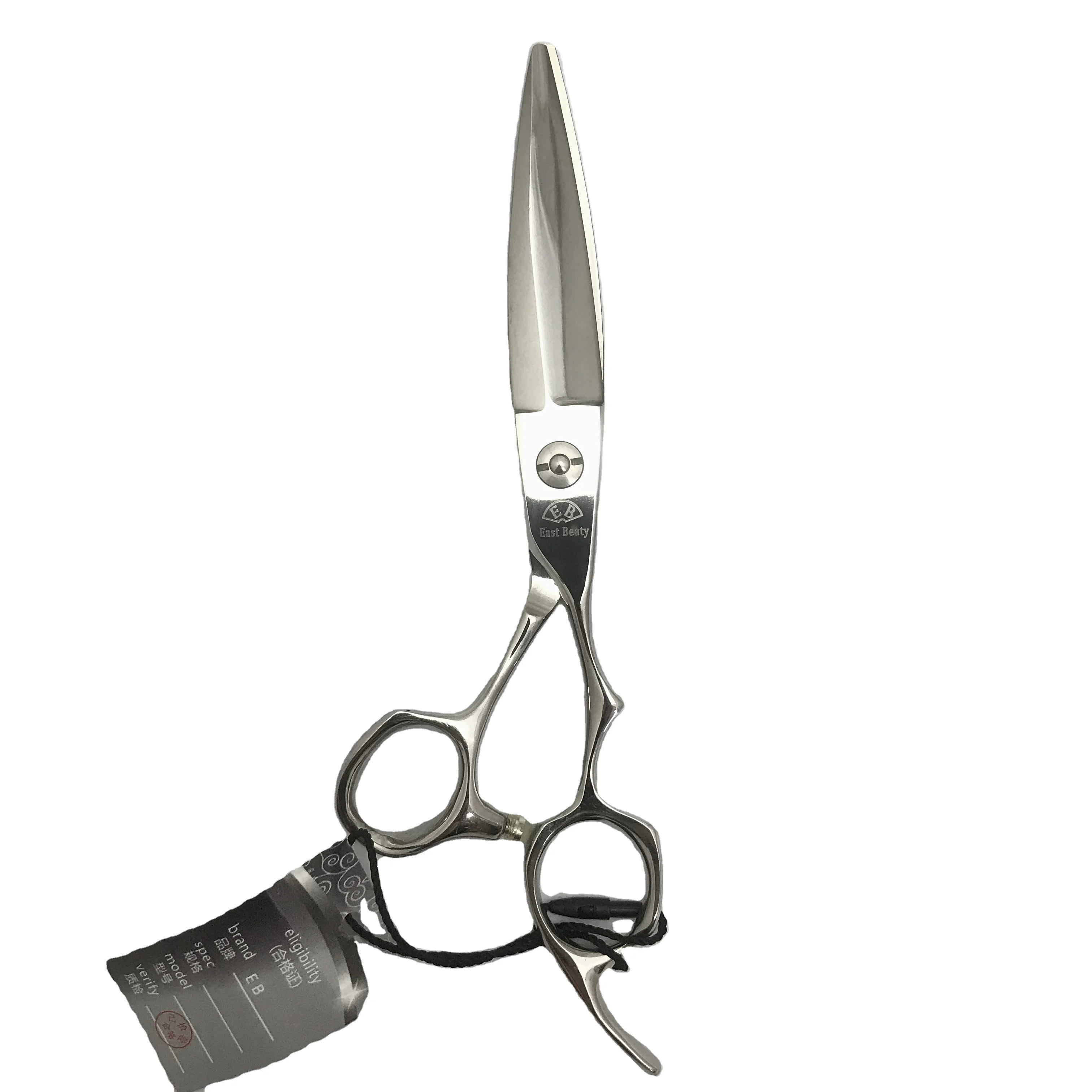 Novel design big finger holes cutting japan vg10 stainless steel hair scissors, Silver
Novel design big finger holes cutting japan vg10 stainless steel hair scissors, Silver