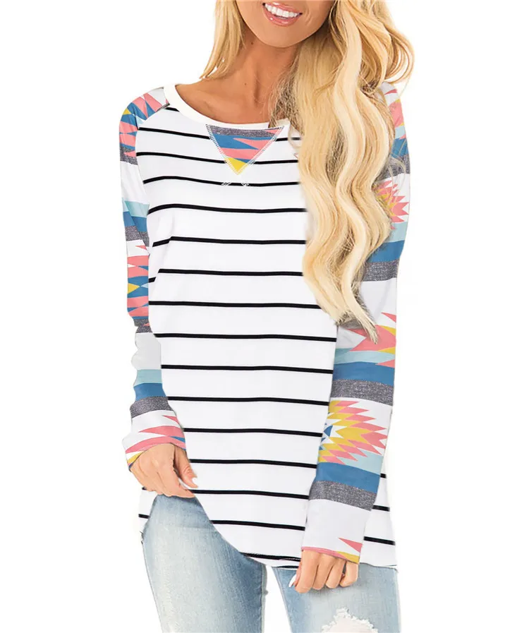 Explosive print t-shirt striped sleeve top leopard camouflage long sleeve 2021 autumn and winter new, As pic
Explosive print t-shirt striped sleeve top leopard camouflage long sleeve 2021 autumn and winter new, As pic