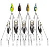 Wholesale 5 Arms Alabama Umbrella Rig with Barrel Swivels Fishing Soft Lures Bait Rigs for Bass
