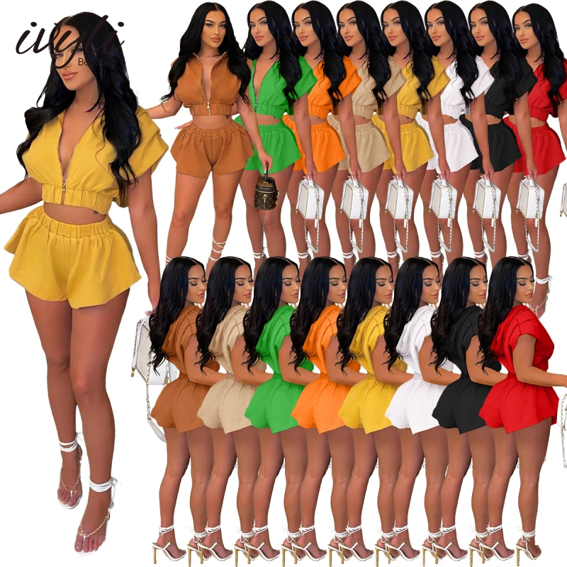 2022 Summer New Women's Black Zipper Hooded Suit White Loose Short-sleeved Hoodie + Shorts Women's Plus Size Two-piece Set
2022 Summer New Women's Black Zipper Hooded Suit White Loose Short-sleeved Hoodie + Shorts Women's Plus Size Two-piece Set