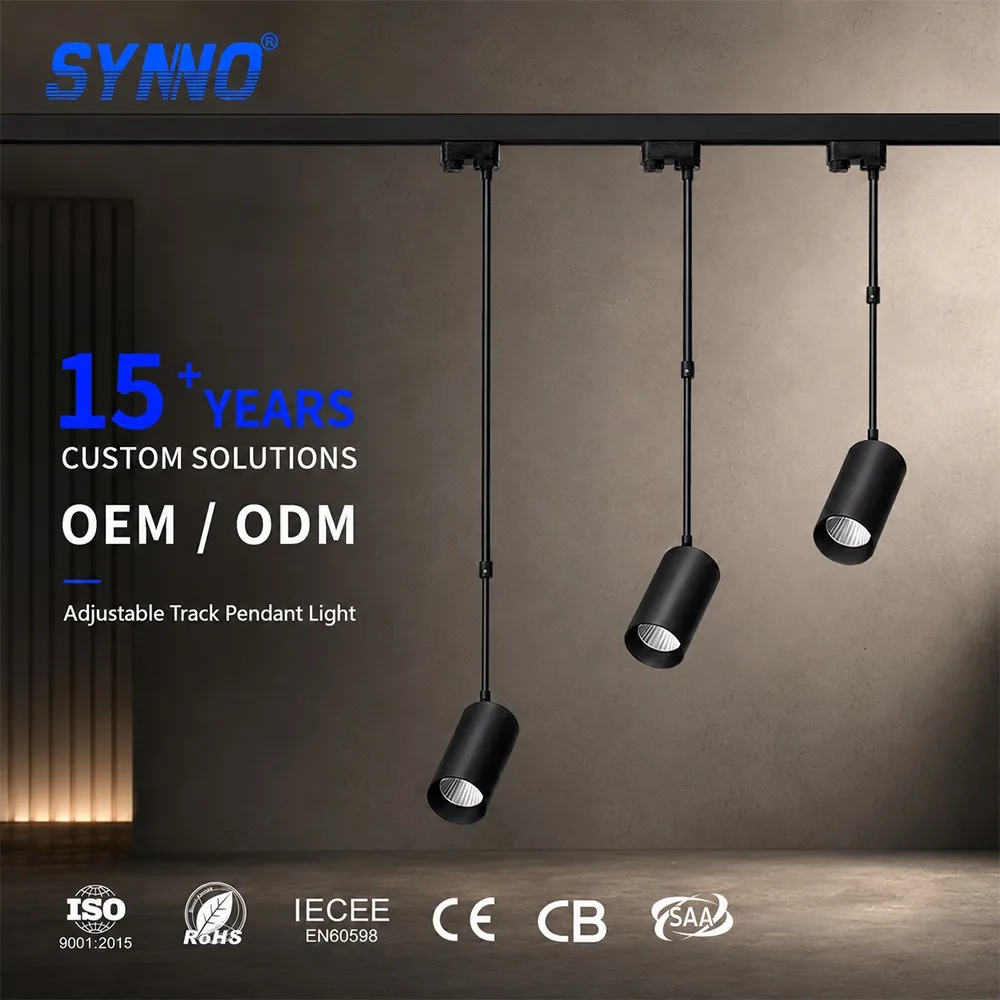 Synno SL-TL11: 15+ év pályavilágítás gyártási szakértelem synno-sl-tl11-private-mold-commercial-track-lighting-system