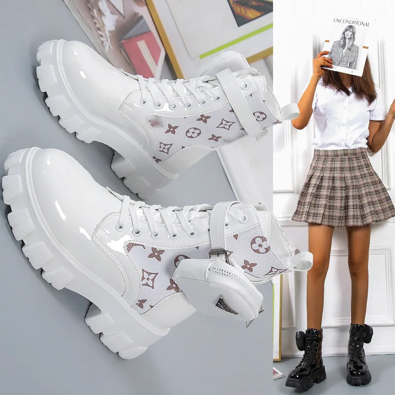 Promotion Germany imported high quality leather boots ladies white half boots schoolgirl shoes
Promotion Germany imported high quality leather boots ladies white half boots schoolgirl shoes