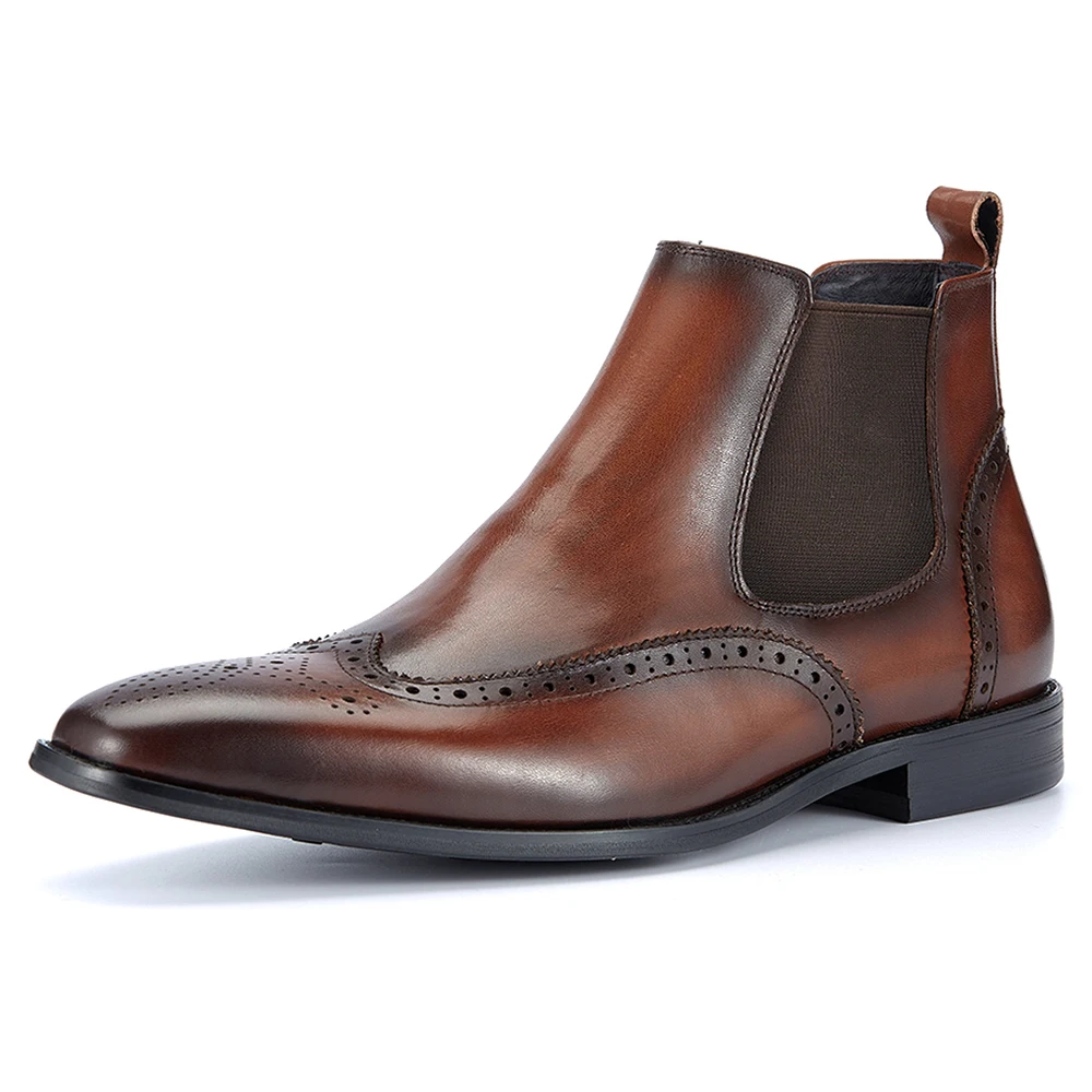 Vintage Top Grade Cowhide Chelsea Boots for Men Business Office Slip on Dress Ankle Shoes Christmas Presents
Vintage Top Grade Cowhide Chelsea Boots for Men Business Office Slip on Dress Ankle Shoes Christmas Presents