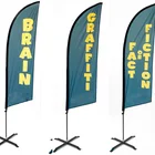 fabric printing banner teardrop feather advertising flag