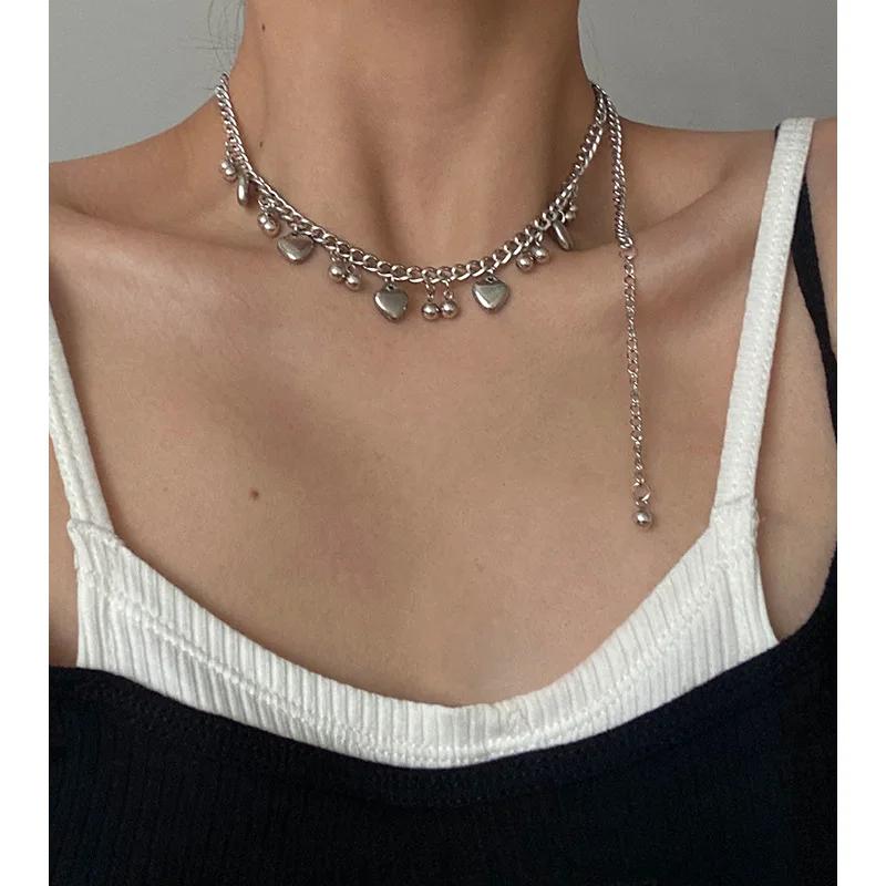 Shangjie OEM Titanium steel Korean retro ball necklace handmade healing necklaces heart cute for women necklaces, Sliver
Shangjie OEM Titanium steel Korean retro ball necklace handmade healing necklaces heart cute for women necklaces, Sliver