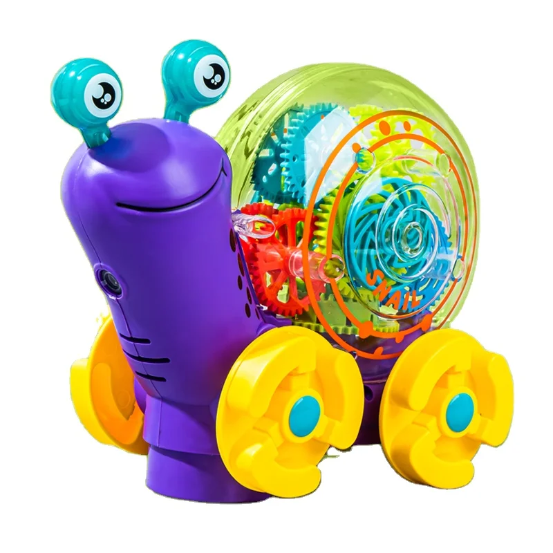Hot sale Electric Transparent Gear Snail car toys with Light Music Flashing Rotating Animal kids toys car cute plastic snail toy
Hot sale Electric Transparent Gear Snail car toys with Light Music Flashing Rotating Animal kids toys car cute plastic snail toy