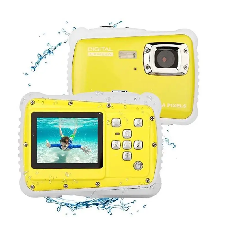 Cartton Mini 2.0inch Kids Digital Camera 12MP HD 720P Waterproof Portable Camcorder Video Recorder Built-in Microphone Gift New