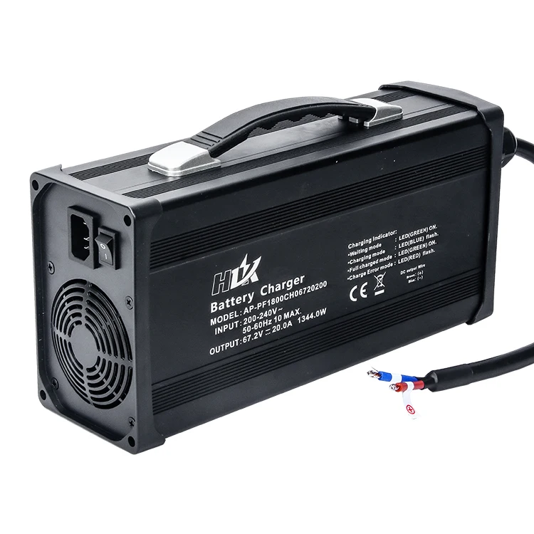 Large Power 67.2V 20A Multi-Standard Motorcycle Lithium Lifepo4 Automatic Battery Charger, Black
Large Power 67.2V 20A Multi-Standard Motorcycle Lithium Lifepo4 Automatic Battery Charger, Black