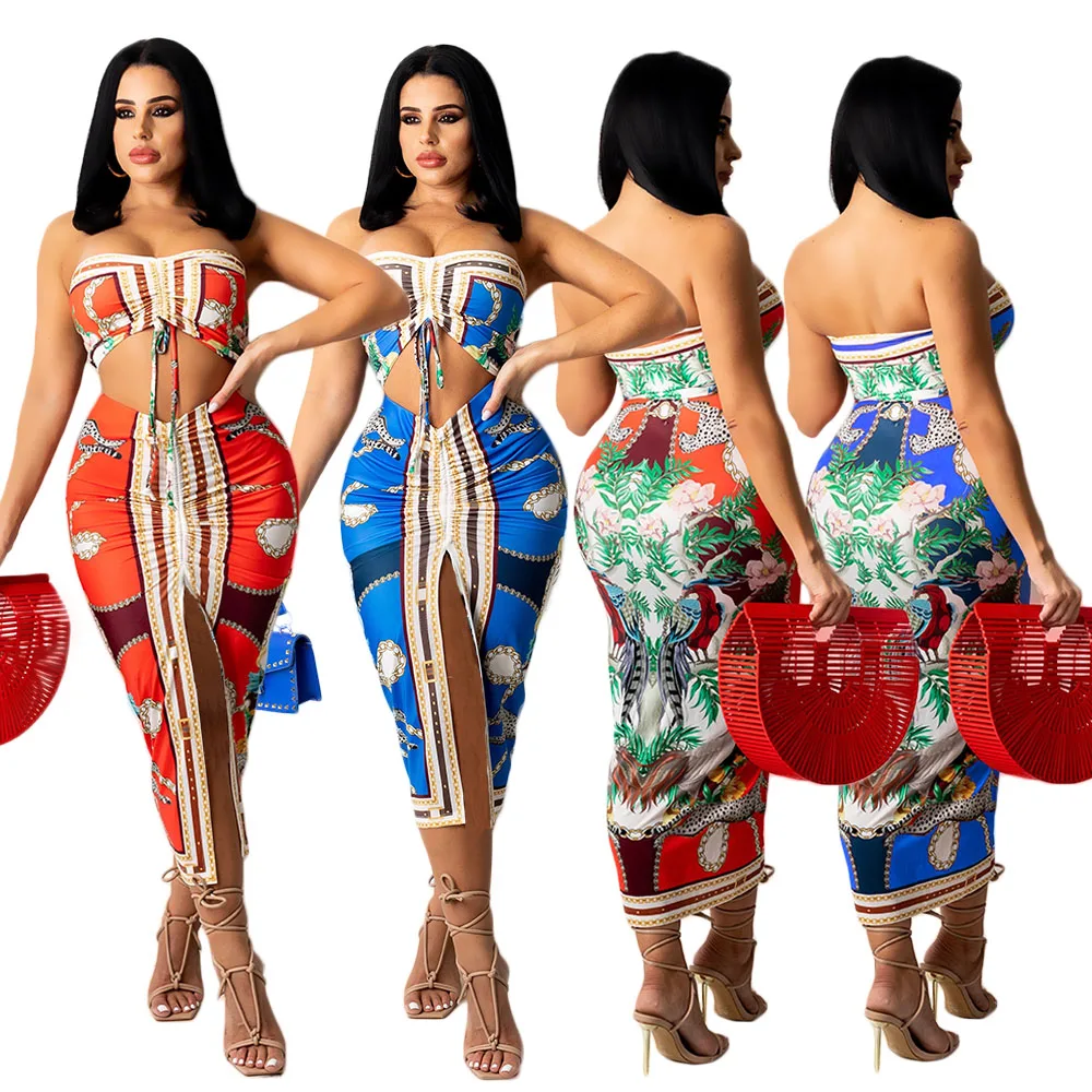Casual New Design Sleeveless Strapless Party Dresses Girl Plus Size Colorful Long Dresses Two Piece Set Women Clothing, Candy color
Casual New Design Sleeveless Strapless Party Dresses Girl Plus Size Colorful Long Dresses Two Piece Set Women Clothing, Candy color