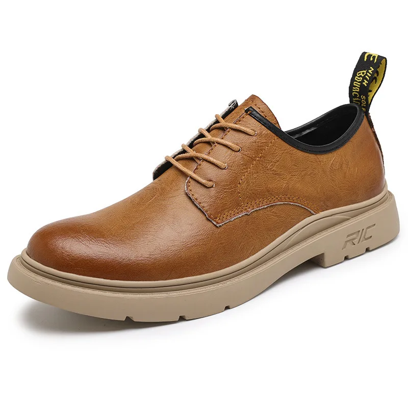 2021 New Men Cargo Shoes Breathable Casual Leather Shoes Fashion Lace-up Trend Leather Shoes For Men Casual, Black,brown,kahki
2021 New Men Cargo Shoes Breathable Casual Leather Shoes Fashion Lace-up Trend Leather Shoes For Men Casual, Black,brown,kahki