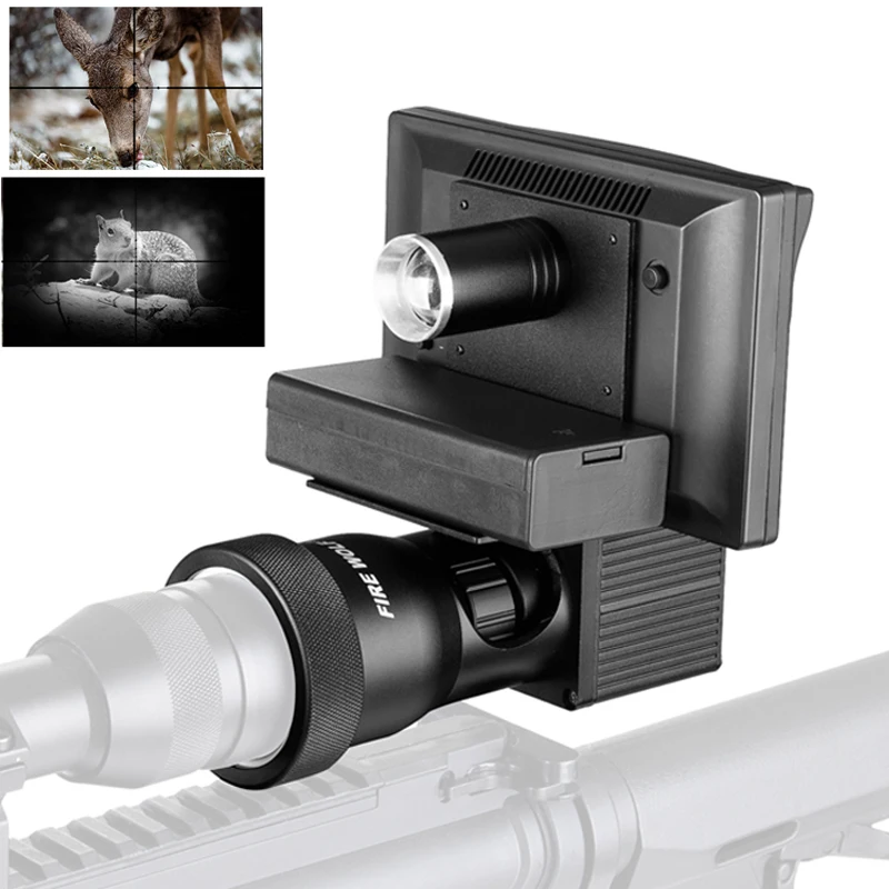 5.0 Inch Display Siamese Night Vision 1080P Scope Video Cameras Infrared Riflescope Hunting Optical System
5.0 Inch Display Siamese Night Vision 1080P Scope Video Cameras Infrared Riflescope Hunting Optical System