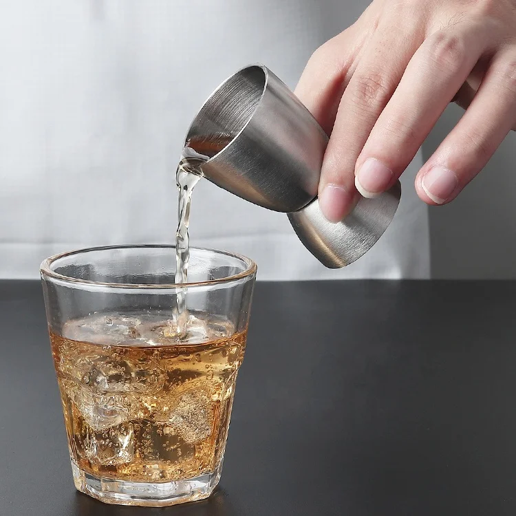 Stainless Steel Double Measurement Party Waist Measuring Cup Bar Cocktail Quantitative Wine Glass Barware Tool Double Jiggers
Stainless Steel Double Measurement Party Waist Measuring Cup Bar Cocktail Quantitative Wine Glass Barware Tool Double Jiggers
