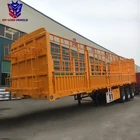 12 Tires Cattle Sheep Transport Fence Trailer