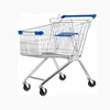 4 Wheels Collapsible Foldable Supermarket Convenience Store Shopping Cart Grocery Kmart Metal Shopping Trolley