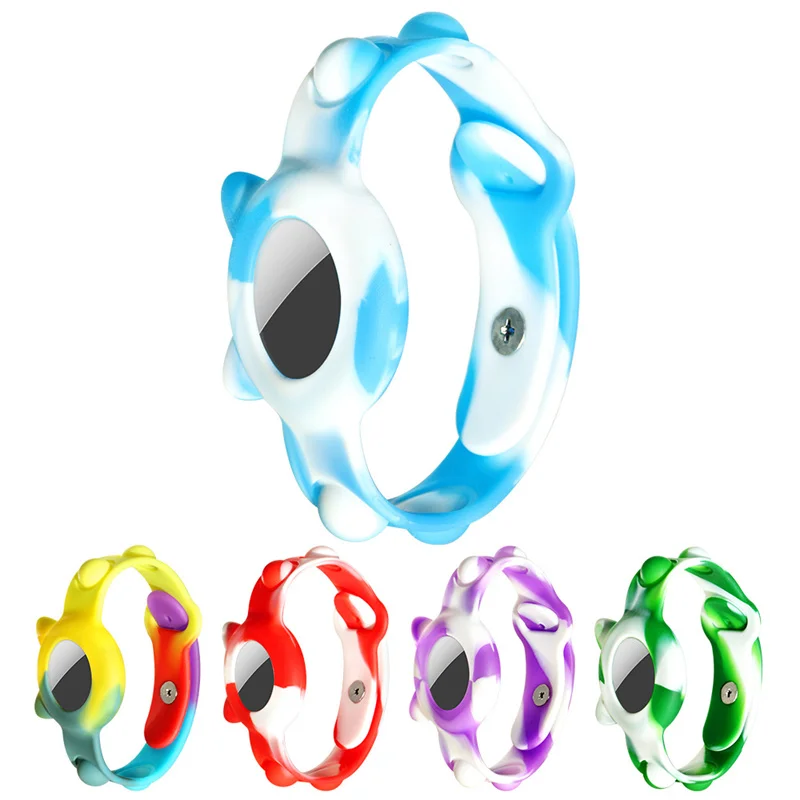 Factory Wholesale Children Rainbow Silicone Wrist Band Case Soft Adjustable Strap For Airtag Children's Wristband Watch Strap
Factory Wholesale Children Rainbow Silicone Wrist Band Case Soft Adjustable Strap For Airtag Children's Wristband Watch Strap