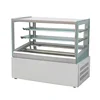 Modern desk type right angle cake and fruit refrigerated display cabinet