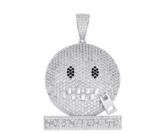 Cartoon character expression personality hiphop pendant real gold plated full zircon Chaoren men and women couple necklace jewel, Gold/silver
Cartoon character expression personality hiphop pendant real gold plated full zircon Chaoren men and women couple necklace jewel, Gold/silver