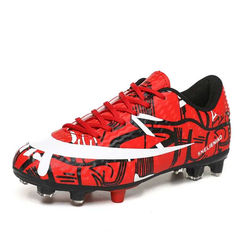 Hot selling Non-slip breathable soccer shoes Professional Long Spikes Athletic Soccer Shoes Outdoor Training Football Boots, Blue white red
Hot selling Non-slip breathable soccer shoes Professional Long Spikes Athletic Soccer Shoes Outdoor Training Football Boots, Blue white red