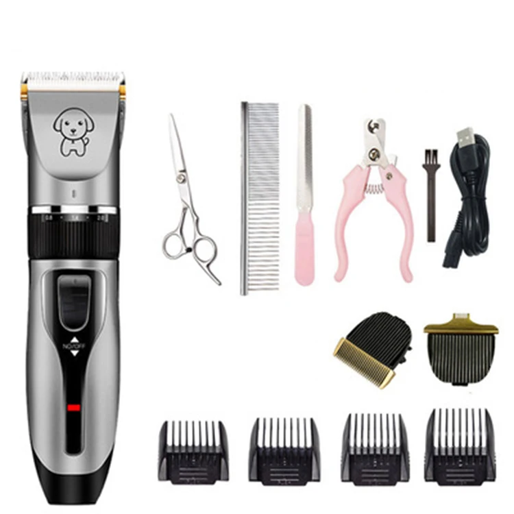 Rechargeable Low-noise Pet Hair Remover Cutter Grooming Hair Trimmer Electrical Pets Hair Cut Machine, Gold black
Rechargeable Low-noise Pet Hair Remover Cutter Grooming Hair Trimmer Electrical Pets Hair Cut Machine, Gold black
