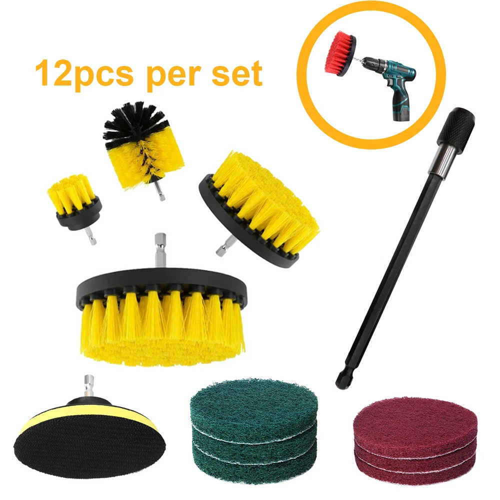 free shipping 12pcs per set drill brushes power scrubber brushes cleaning kit amazon hot selling
free shipping 12pcs per set drill brushes power scrubber brushes cleaning kit amazon hot selling
